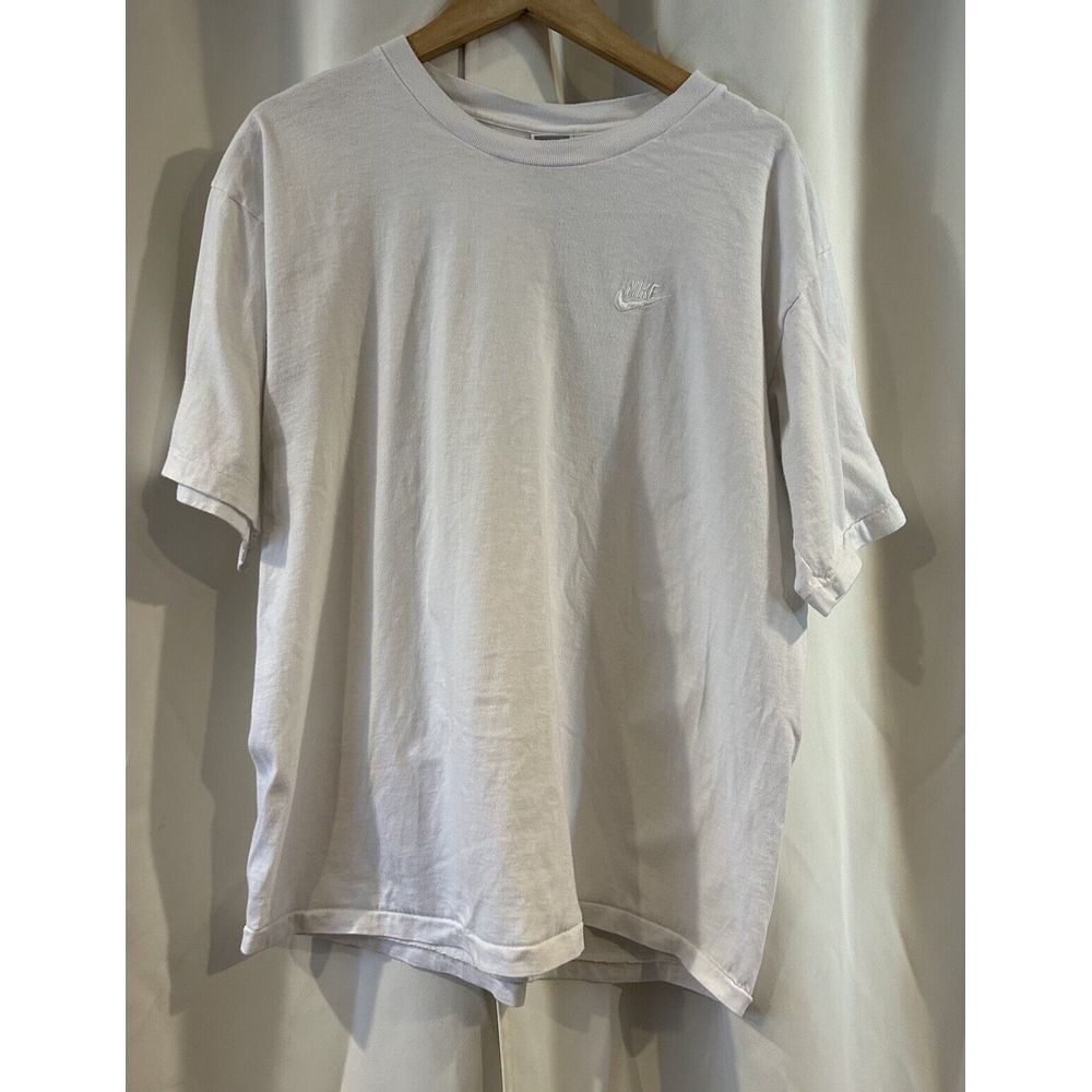 Vintage NIKE Short Sleeve White T Shirt L Large Made in USA